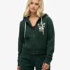 Athletic Essentials Relaxed Crop Zip-Kapuzenpullover Athletic Essentials Relaxed Crop Zip-Kapuzenpullover