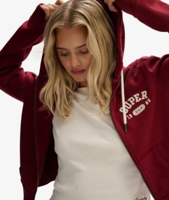 Athletic Essentials Relaxed Crop Zip-Kapuzenpullover