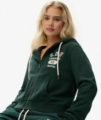 Athletic Essentials Relaxed Crop Zip-Kapuzenpullover