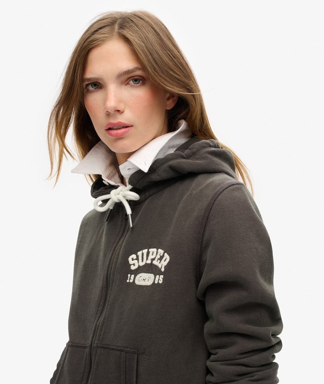 Athletic Essentials Relaxed Crop Zip-Kapuzenpullover Athletic Essentials Relaxed Crop Zip-Kapuzenpullover