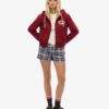 Athletic Essentials Relaxed Crop Zip-Kapuzenpullover Athletic Essentials Relaxed Crop Zip-Kapuzenpullover
