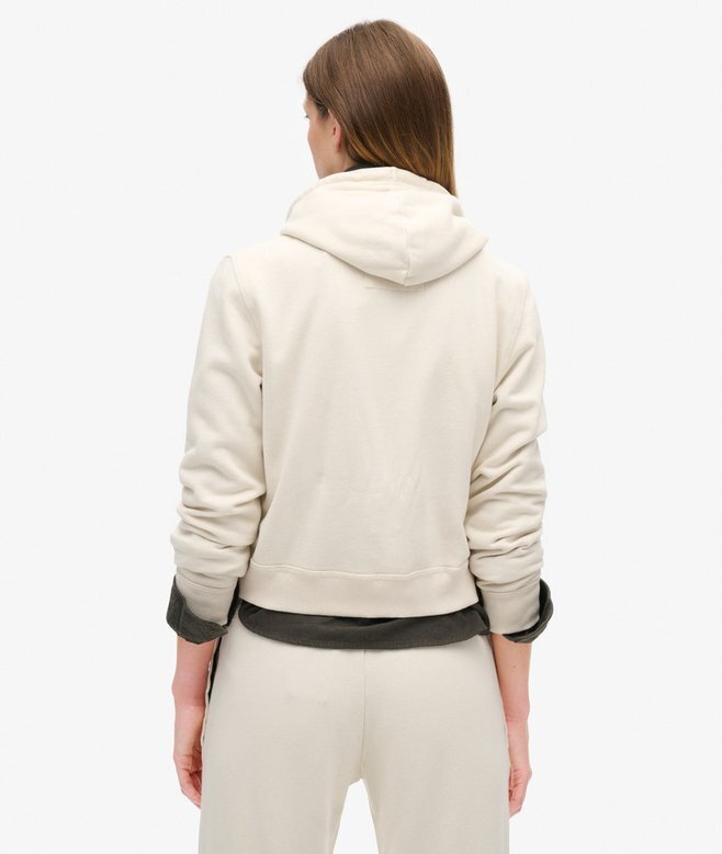 Athletic Essentials Relaxed Crop Zip-Kapuzenpullover Athletic Essentials Relaxed Crop Zip-Kapuzenpullover