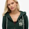 Athletic Essentials Relaxed Crop Zip-Kapuzenpullover Athletic Essentials Relaxed Crop Zip-Kapuzenpullover