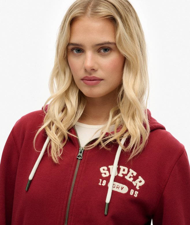 Athletic Essentials Relaxed Crop Zip-Kapuzenpullover Athletic Essentials Relaxed Crop Zip-Kapuzenpullover