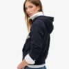 Athletic Essentials Relaxed Crop Zip-Kapuzenpullover Athletic Essentials Relaxed Crop Zip-Kapuzenpullover