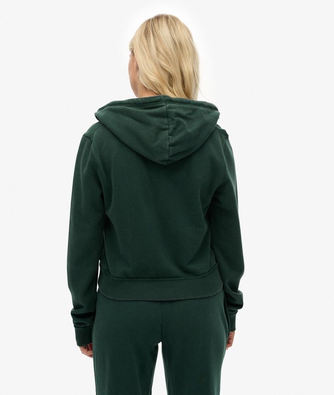 Athletic Essentials Relaxed Crop Zip-Kapuzenpullover Athletic Essentials Relaxed Crop Zip-Kapuzenpullover