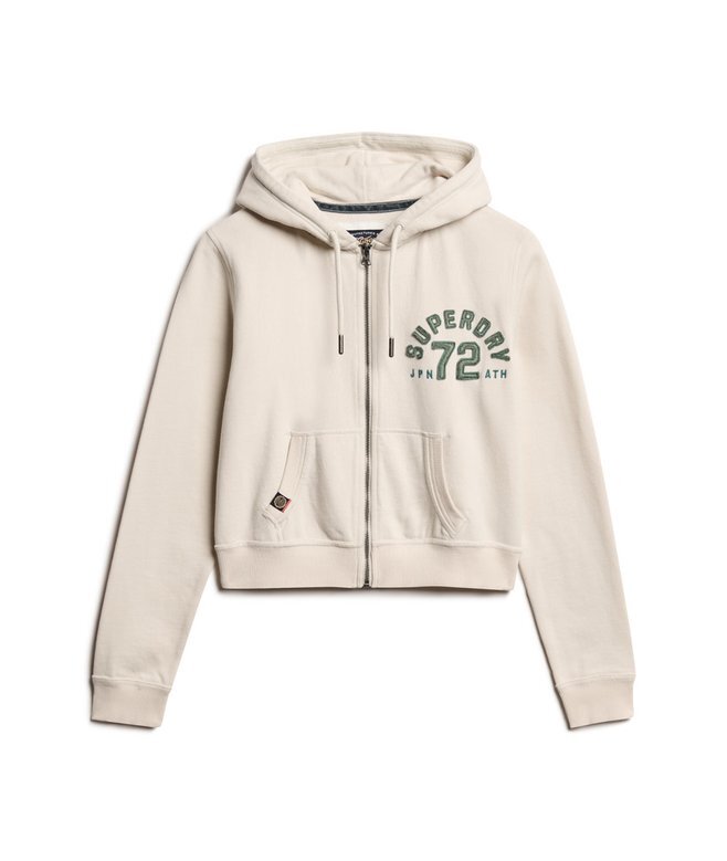 Athletic Essentials Relaxed Crop Zip-Kapuzenpullover Athletic Essentials Relaxed Crop Zip-Kapuzenpullover