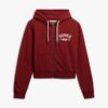Athletic Essentials Relaxed Crop Zip-Kapuzenpullover Athletic Essentials Relaxed Crop Zip-Kapuzenpullover