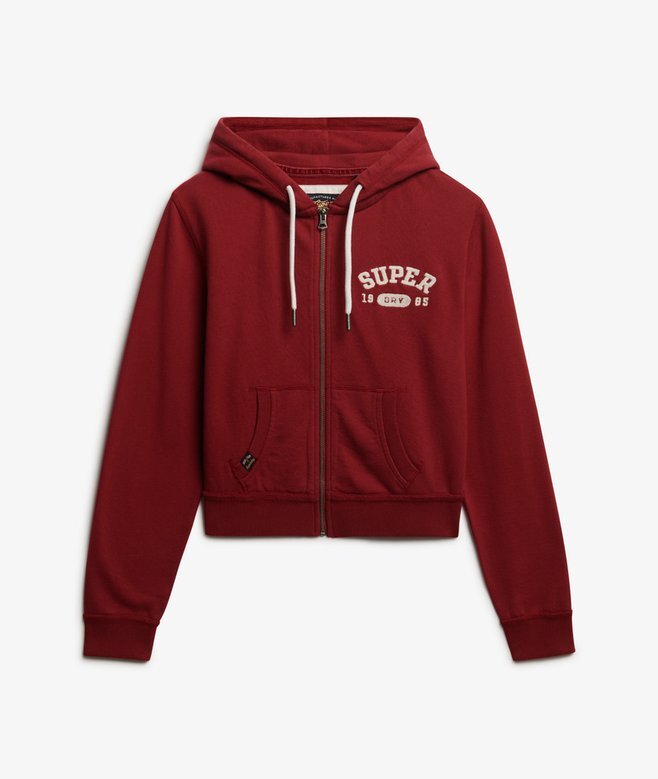 Athletic Essentials Relaxed Crop Zip-Kapuzenpullover Athletic Essentials Relaxed Crop Zip-Kapuzenpullover