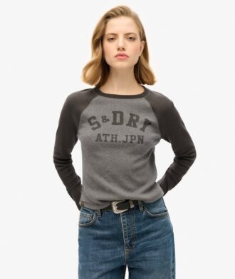 Athletic Essentials Rib Slim Langarm-Oberteil