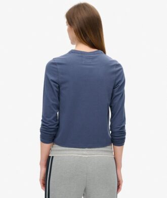 Athletic Essentials Ringer Slim Langarm-Oberteil