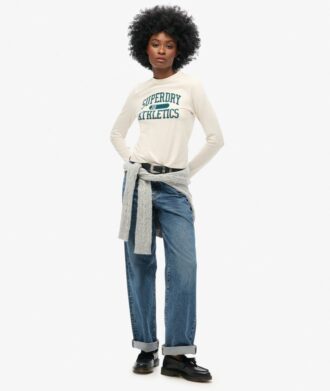 Athletic Essentials Ringer Slim Langarm-Oberteil