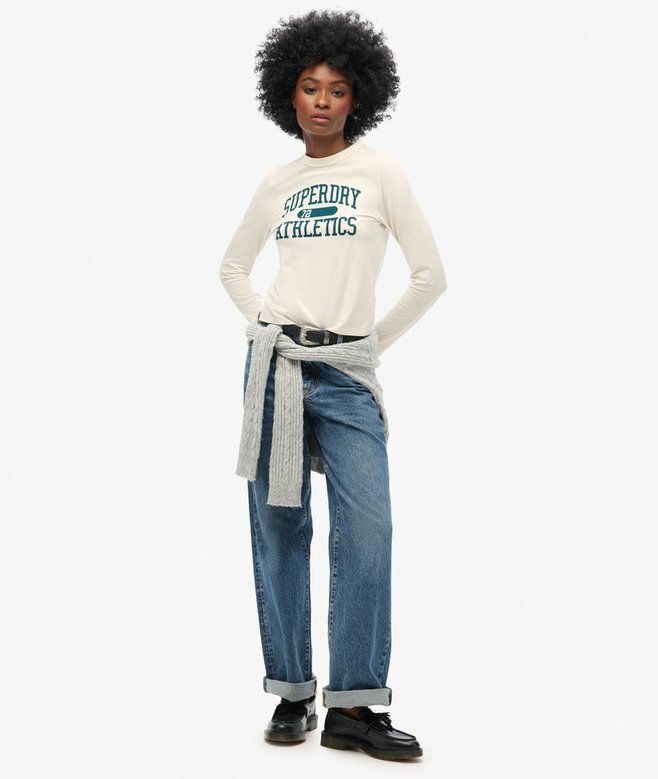 Athletic Essentials Ringer Slim Langarm-Oberteil Athletic Essentials Ringer Slim Langarm-Oberteil