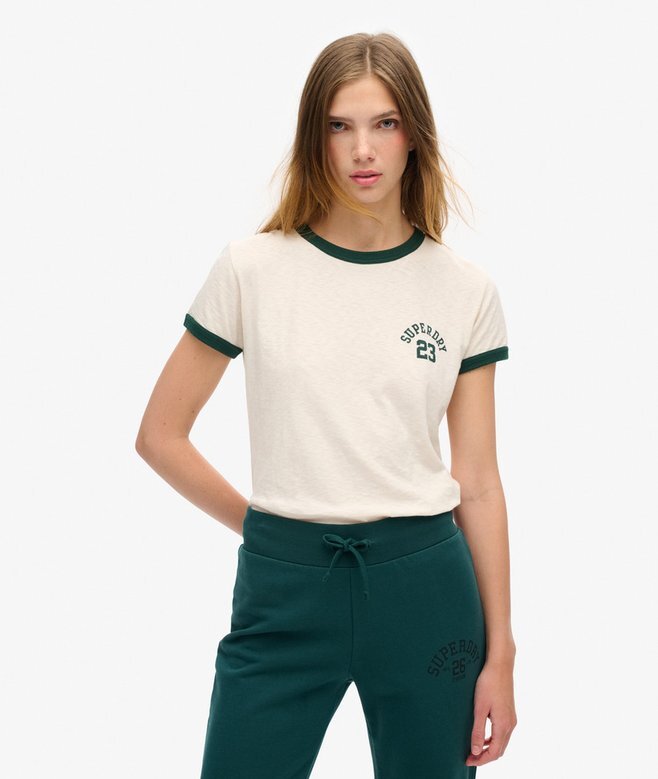 Athletic Essentials Ringer-T-Shirt mit tailliertem Schnitt Athletic Essentials Ringer-T-Shirt mit tailliertem Schnitt
