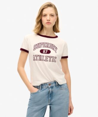 Athletic Essentials Ringer-T-Shirt mit tailliertem Schnitt Athletic Essentials Ringer-T-Shirt mit tailliertem Schnitt