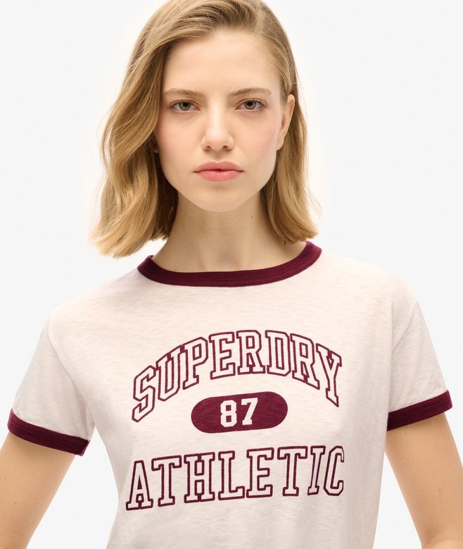 Athletic Essentials Ringer-T-Shirt mit tailliertem Schnitt Athletic Essentials Ringer-T-Shirt mit tailliertem Schnitt