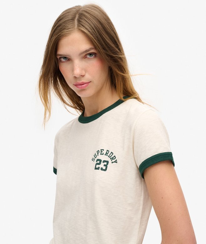Athletic Essentials Ringer-T-Shirt mit tailliertem Schnitt Athletic Essentials Ringer-T-Shirt mit tailliertem Schnitt