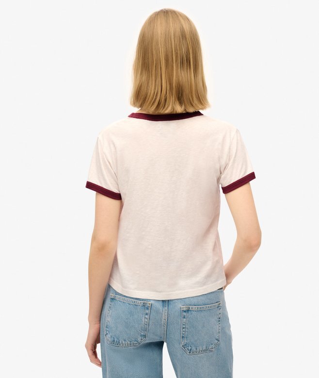 Athletic Essentials Ringer-T-Shirt mit tailliertem Schnitt Athletic Essentials Ringer-T-Shirt mit tailliertem Schnitt