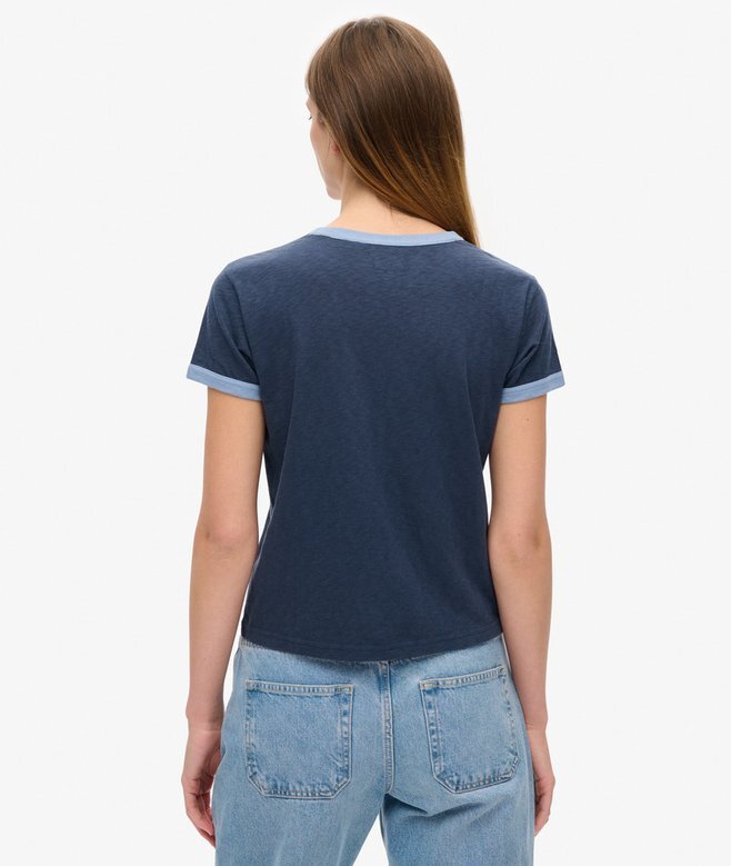 Athletic Essentials Ringer-T-Shirt mit tailliertem Schnitt Athletic Essentials Ringer-T-Shirt mit tailliertem Schnitt