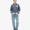 Athletic Essentials Sweatshirt mit Applikation und halbem Reißverschluss
