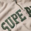 Athletic Essentials Sweatshirt mit Applikation und halbem Reißverschluss