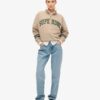 Athletic Essentials Sweatshirt mit Applikation und halbem Reißverschluss