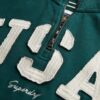 Athletic Essentials Sweatshirt mit Applikation und halbem Reißverschluss