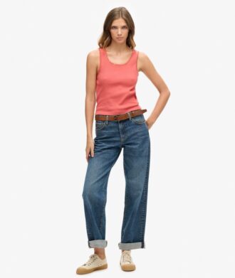 Athletic Essentials Vintage-Oberteil mit Spitzenbesatz