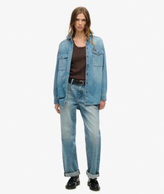 Athletic Essentials Vintage-Oberteil mit Spitzenbesatz
