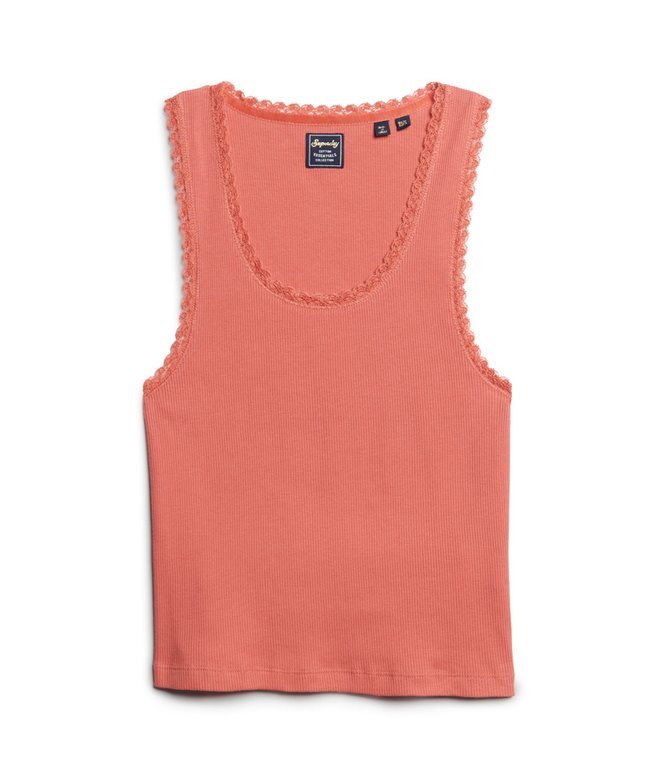 Athletic Essentials Vintage-Oberteil mit Spitzenbesatz Athletic Essentials Vintage-Oberteil mit Spitzenbesatz