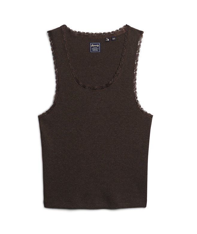 Athletic Essentials Vintage-Oberteil mit Spitzenbesatz Athletic Essentials Vintage-Oberteil mit Spitzenbesatz