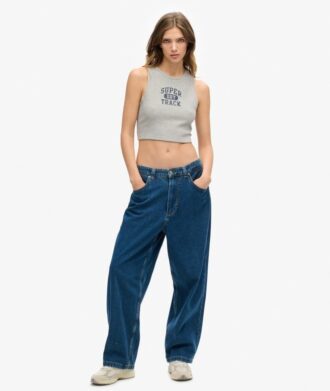 Athletic Essentials Waffle Cropped Tank Top