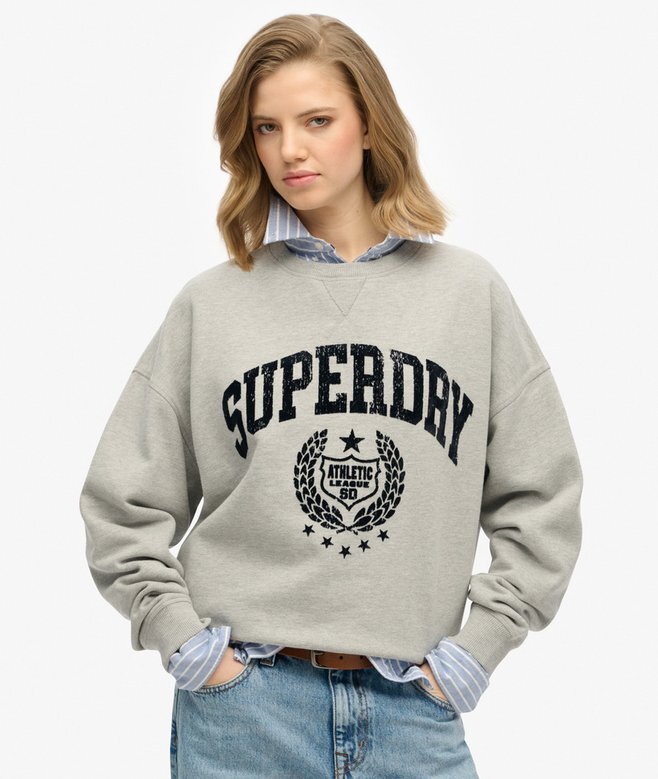 Athletic Relaxed Flock Sweatshirt Athletic Relaxed Flock Sweatshirt