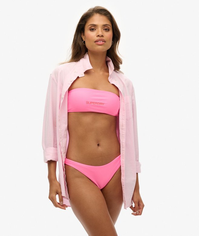 Bandeau-Bikini-Oberteil mit Logo Bandeau-Bikini-Oberteil mit Logo