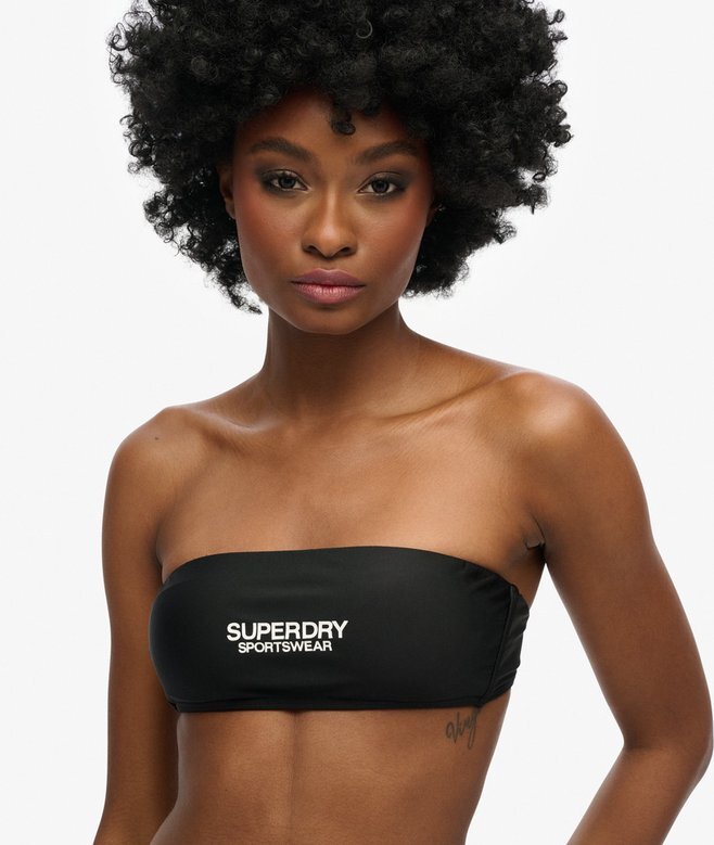 Bandeau-Bikini-Oberteil mit Logo Bandeau-Bikini-Oberteil mit Logo
