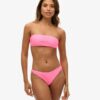 Bandeau-Bikini-Oberteil mit Logo