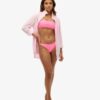 Bandeau-Bikini-Oberteil mit Logo