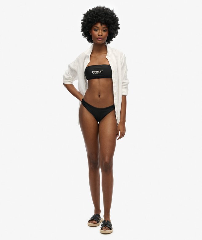 Bandeau-Bikini-Oberteil mit Logo Bandeau-Bikini-Oberteil mit Logo