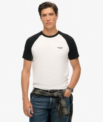 Baseball-T-Shirt aus Organic Cotton mit Essential-Logo