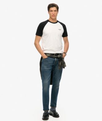 Baseball-T-Shirt aus Organic Cotton mit Essential-Logo