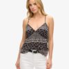 Bedrucktes gewebtes Cami-Oberteil Bedrucktes gewebtes Cami-Oberteil