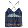 Bedrucktes gewebtes Cami-Oberteil Bedrucktes gewebtes Cami-Oberteil
