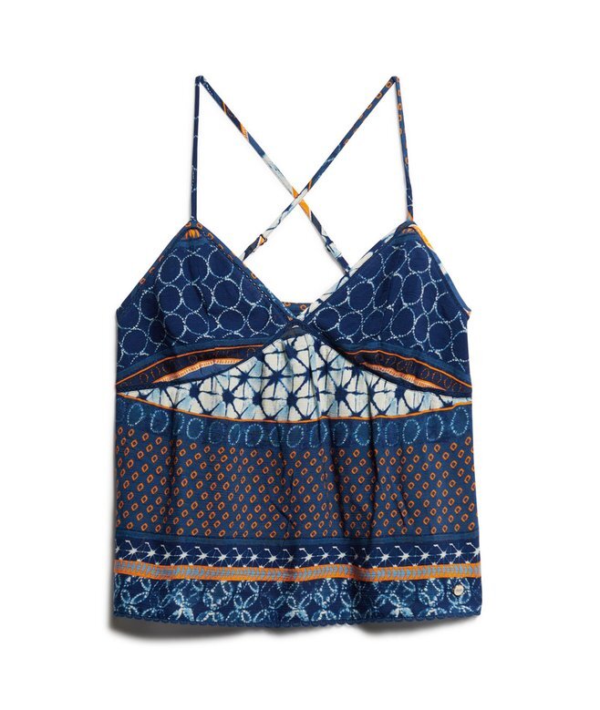Bedrucktes gewebtes Cami-Oberteil Bedrucktes gewebtes Cami-Oberteil