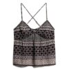 Bedrucktes gewebtes Cami-Oberteil Bedrucktes gewebtes Cami-Oberteil