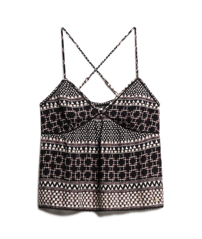 Bedrucktes gewebtes Cami-Oberteil Bedrucktes gewebtes Cami-Oberteil