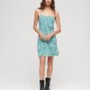 Bedrucktes Jersey-Minikleid mit Spaghettiträgern
