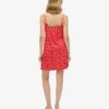 Bedrucktes Jersey-Minikleid mit Spaghettiträgern