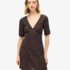 Bedrucktes kurzärmeliges Minikleid Bedrucktes kurzärmeliges Minikleid