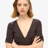 Bedrucktes kurzärmeliges Minikleid Bedrucktes kurzärmeliges Minikleid