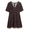 Bedrucktes kurzärmeliges Minikleid Bedrucktes kurzärmeliges Minikleid